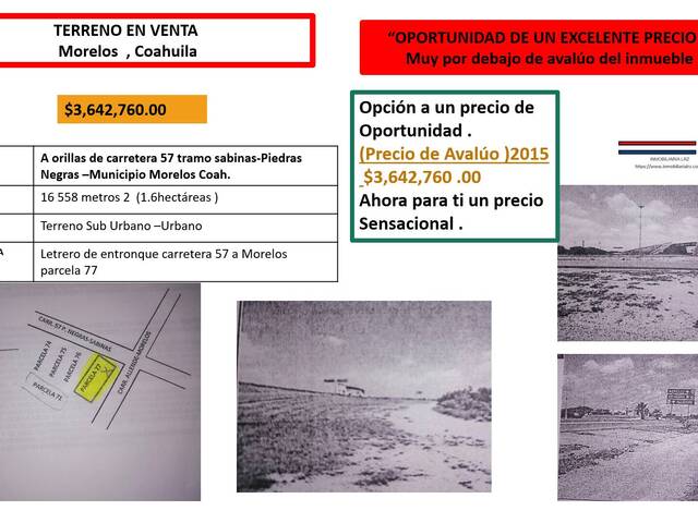 Venta en MORELOS COAHUILA - Allende