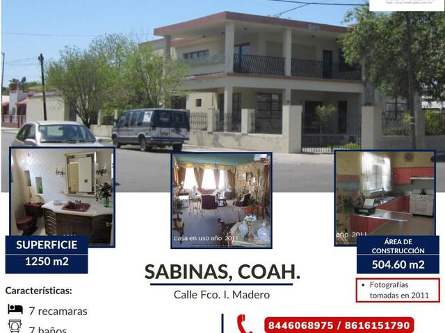 #76 - CASA-HABITACIÓN para Venta en Sabinas - CH - 2