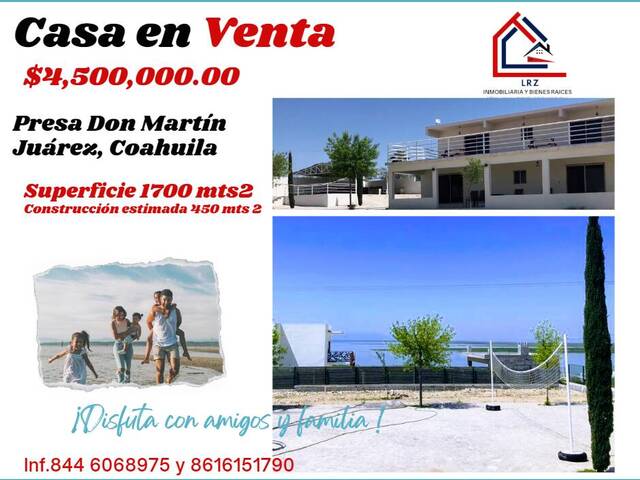 Venta en Presa Don Martín - Juárez