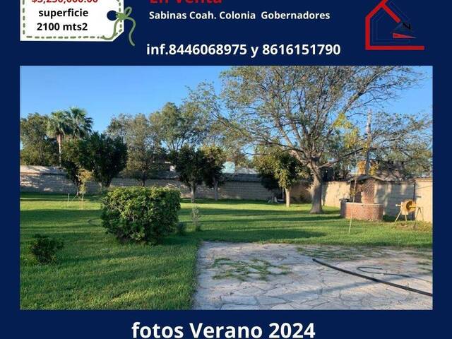 #301 - Terreno para construcción para Venta en Sabinas - CH - 2