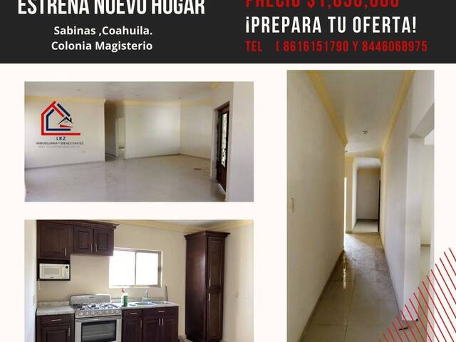 #306 - CASA-HABITACIÓN para Venta en Sabinas - CH - 2