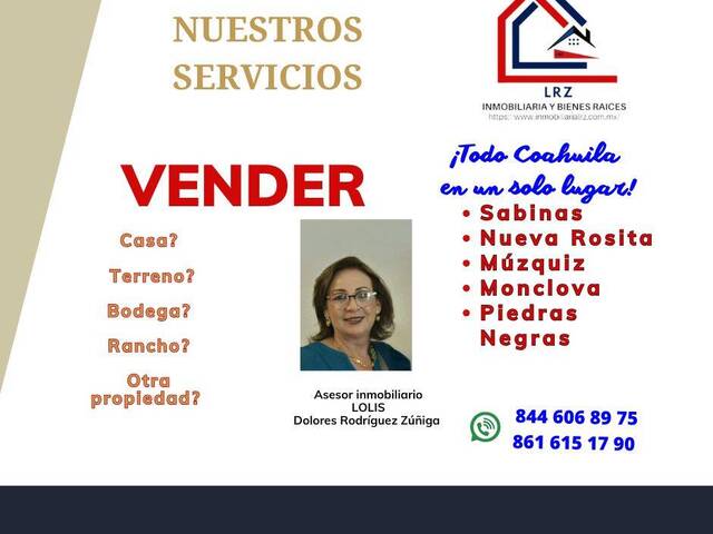 #307 - Terreno para construcción para Venta en Múzquiz - CH - 2